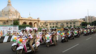 मिशन शक्ति 5, योगी आदित्यनाथ, यूपी पुलिस बाइक रैली, महिला सुरक्षा, नारी सम्मान, डीजीपी राजीव कृष्ण, नवरात्रि सुरक्षा, उत्तर प्रदेश महिला सशक्तिकरण, Mission Shakti 5, Yogi Adityanath, UP Police Bike Rally, Women Safety in UP, Women Empowerment, DGP Rajeev Krishna, Women Respect and Rights, Uttar Pradesh Police Campaign,