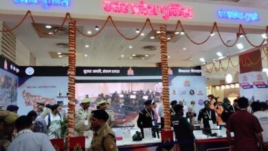 UP International Trade Show 2025, Greater Noida Fire Department, Fire Safety Technology in India, Fire Fighting Robot demonstration, Modern disaster management tools, Victim Trace Camera features, Thermal Imaging Camera for firefighters, Breathing Apparatus Set benefits, Rescue and emergency response vehicles, Multi Disaster Response Vehicle (MRDVE), Advanced Ventilation Ladder Vehicle Truck (AVLVT), Firefighters safety equipment, Public fire safety awareness in Uttar Pradesh, Innovation in fire and rescue services, Technological advancement in fire management, High-tech firefighting tools in India, Fire prevention and safety education, Modern fire rescue vehicles display, Emergency response training, Industrial and public safety standards