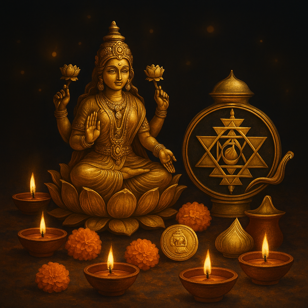 दीपावली की रात को धन प्राप्ति और कर्ज मुक्ति के लिए शुभ माना गया है। इस रात लक्ष्मी-गणेश पूजन, श्रीयंत्र साधना, कौड़ी और दीप उपाय जैसे वैदिक एवं तांत्रिक प्रयोग आर्थिक संकट को दूर करने में सहायक हैं। जानें कि कौन-से मंत्र, समय और विधि से देवी लक्ष्मी की कृपा प्राप्त की जा सकती है। दीपावली की रात किए गए ये उपाय जीवन में समृद्धि और स्थायी धन प्राप्ति का मार्ग खोलते हैं।