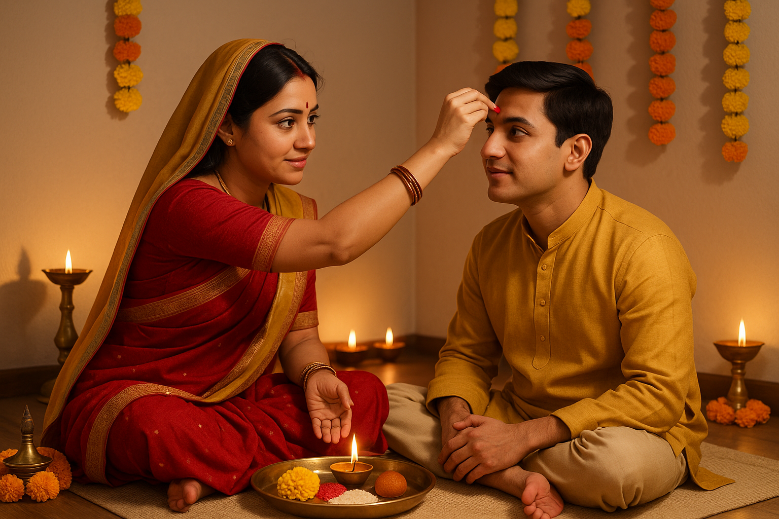 भाई दूज 2025 इस साल 23 अक्टूबर, गुरुवार को मनाया जाएगा। कार्तिक शुक्ल द्वितीया तिथि को मनाया जाने वाला यह पर्व भाई-बहन के स्नेह, सुरक्षा और समृद्धि का प्रतीक है। पौराणिक मान्यता है कि इस दिन बहनें भाई के माथे पर तिलक लगाकर यमराज से उसकी दीर्घायु की प्रार्थना करती हैं। ज्योतिष के अनुसार इस दिन कुछ विशेष कार्य करने से अकाल मृत्यु का भय दूर होता है और घर में धन-संपत्ति का आगमन होता है। जानिए पूजन विधि, कथा और शुभ योग।