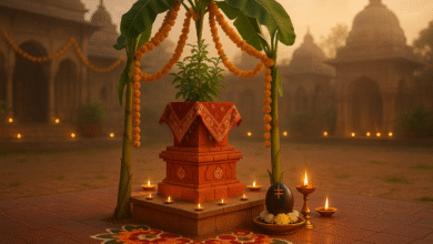 कार्तिक मास में तुलसी पूजन और तुलसी विवाह का विशेष धार्मिक और वैज्ञानिक महत्व माना गया है। तुलसी को विष्णुप्रिया और लक्ष्मी स्वरूपा कहा गया है, इसलिए पूजा में विशेष नियमों का पालन आवश्यक है। रविवार, एकादशी और संध्याकाल में तुलसी को जल अर्पित व पत्तियाँ तोड़ना वर्जित है। देवउठनी एकादशी से पूर्णिमा तक तुलसी विवाह मनाया जाता है, जो दांपत्य सौभाग्य और परिवारिक समृद्धि का प्रतीक है। वृंदा-शंखचूड़ की कथा तुलसी की तप-शक्ति और महिमा को प्रमाणित करती है। वास्तु और आयुर्वेद भी तुलसी के स्वास्थ्य और सकारात्मक ऊर्जा के प्रभाव को मान्यता देते हैं।