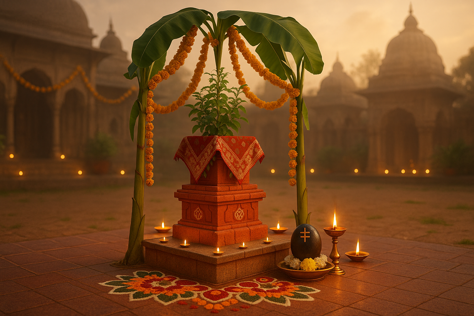 कार्तिक मास में तुलसी पूजन और तुलसी विवाह का विशेष धार्मिक और वैज्ञानिक महत्व माना गया है। तुलसी को विष्णुप्रिया और लक्ष्मी स्वरूपा कहा गया है, इसलिए पूजा में विशेष नियमों का पालन आवश्यक है। रविवार, एकादशी और संध्याकाल में तुलसी को जल अर्पित व पत्तियाँ तोड़ना वर्जित है। देवउठनी एकादशी से पूर्णिमा तक तुलसी विवाह मनाया जाता है, जो दांपत्य सौभाग्य और परिवारिक समृद्धि का प्रतीक है। वृंदा-शंखचूड़ की कथा तुलसी की तप-शक्ति और महिमा को प्रमाणित करती है। वास्तु और आयुर्वेद भी तुलसी के स्वास्थ्य और सकारात्मक ऊर्जा के प्रभाव को मान्यता देते हैं। 