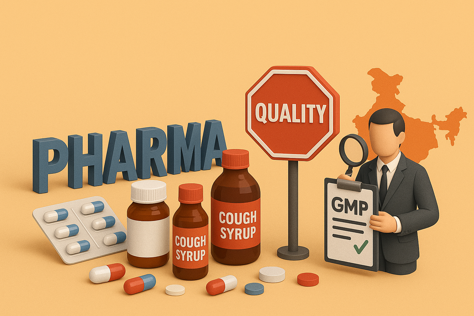 भारत का दवा उद्योग दुनिया का भरोसेमंद केंद्र माना जाता है, पर हाल की कफ सिरप त्रासदियों ने इसकी विश्वसनीयता पर गहरी चोट पहुंचाई है। WHO की चेतावनियों और बच्चों की मौतों के बाद केंद्र सरकार ने उत्पादन इकाइयों को सख्त गुणवत्ता मानकों के अनुरूप काम करने का निर्देश दिया है। संशोधित ‘शेड्यूल-M’ में बड़े उद्योगों को 2024 से और छोटे निर्माताओं को 2025 तक अनुपालन अनिवार्य किया गया है। सवाल यह है कि क्या भारत अपने फार्मा सेक्टर को सस्ती दवा से आगे बढ़ाकर सुरक्षित दवा का पर्याय बना पाएगा?