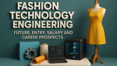 फैशन टेक्नोलॉजी इंजीनियरिंग एक उभरता हुआ और अभिनव क्षेत्र है जो फैशन डिज़ाइन को आधुनिक तकनीक से जोड़ता है। इसमें वस्त्र निर्माण, स्मार्ट फैब्रिक, 3D प्रिंटिंग, और उत्पादन प्रबंधन जैसे विषयों का अध्ययन किया जाता है। इस क्षेत्र में करियर बनाकर छात्र फैशन उद्योग में तकनीकी विशेषज्ञ, प्रोडक्शन मैनेजर, या टेक्सटाइल इंजीनियर बन सकते हैं। भारत और विदेश दोनों में इस क्षेत्र की मांग तेज़ी से बढ़ रही है, जिससे यह एक बेहतरीन करियर विकल्प साबित हो रहा है।