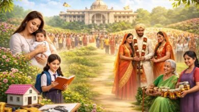 मुख्यमंत्री योगी आदित्यनाथ के नेतृत्व में उत्तर प्रदेश सरकार ने महिलाओं के लिए जन्म से वृद्धावस्था तक सुरक्षा और सशक्तिकरण का समग्र मॉडल लागू किया है। कन्या सुमंगला, विवाह सहायता, संपत्ति में स्टांप ड्यूटी छूट और पेंशन योजनाओं से महिलाओं को आर्थिक, सामाजिक और कानूनी मजबूती मिल रही है।