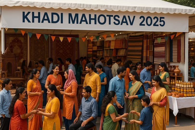 लखनऊ के गोमती नगर स्थित केन्द्रीय संस्कृत विश्वविद्यालय में 21 से 30 नवम्बर तक 10 दिवसीय खादी महोत्सव-2025 का आयोजन हो रहा है। सूक्ष्म, लघु एवं मध्यम उद्यम मंत्री राकेश सचान द्वारा उद्घाटित इस महोत्सव में 160 से अधिक उद्यमी अपने उत्पाद प्रदर्शित कर रहे हैं। प्रदर्शनी में भदोही की कालीन, वाराणसी की रेशमी साड़ियां, सहारनपुर का नक्काशीदार फर्नीचर, लखनऊ की रॉयल हनी और कई स्वदेशी उत्पाद उपलब्ध हैं। चयनित उद्यमियों को आधुनिक उपकरण भी वितरित किए जाएंगे। यह महोत्सव मुख्यमंत्री योगी आदित्यनाथ के ग्रामीण आत्मनिर्भरता और स्वदेशी उद्योग सशक्तिकरण के विजन को नई ऊर्जा प्रदान करता है।