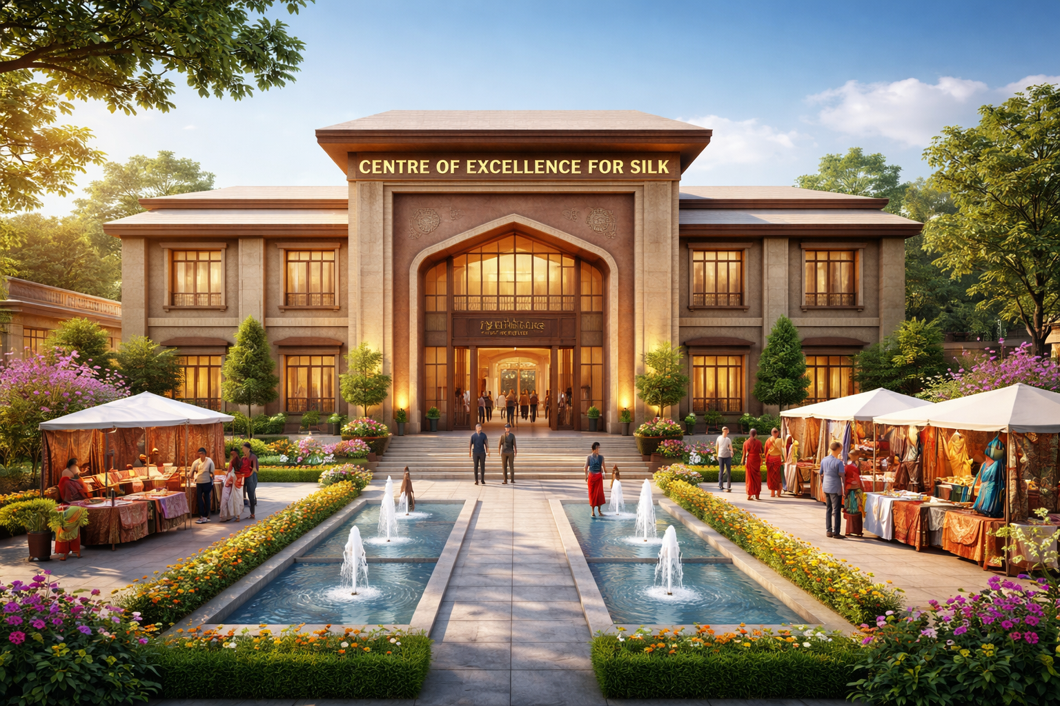 मुख्यमंत्री योगी आदित्यनाथ के सॉइल टू सिल्क विजन को साकार करने के लिए यूपी रेशम निदेशालय में सेंटर ऑफ एक्सीलेंस का निर्माण अंतिम चरण में है। यह केंद्र रेशम उत्पादन की पूरी प्रक्रिया को प्रदर्शित करेगा। इससे किसानों और कारीगरों को प्रशिक्षण, रोजगार और प्रदेश के सिल्क उत्पादों को वैश्विक बाजार मिलेगा।