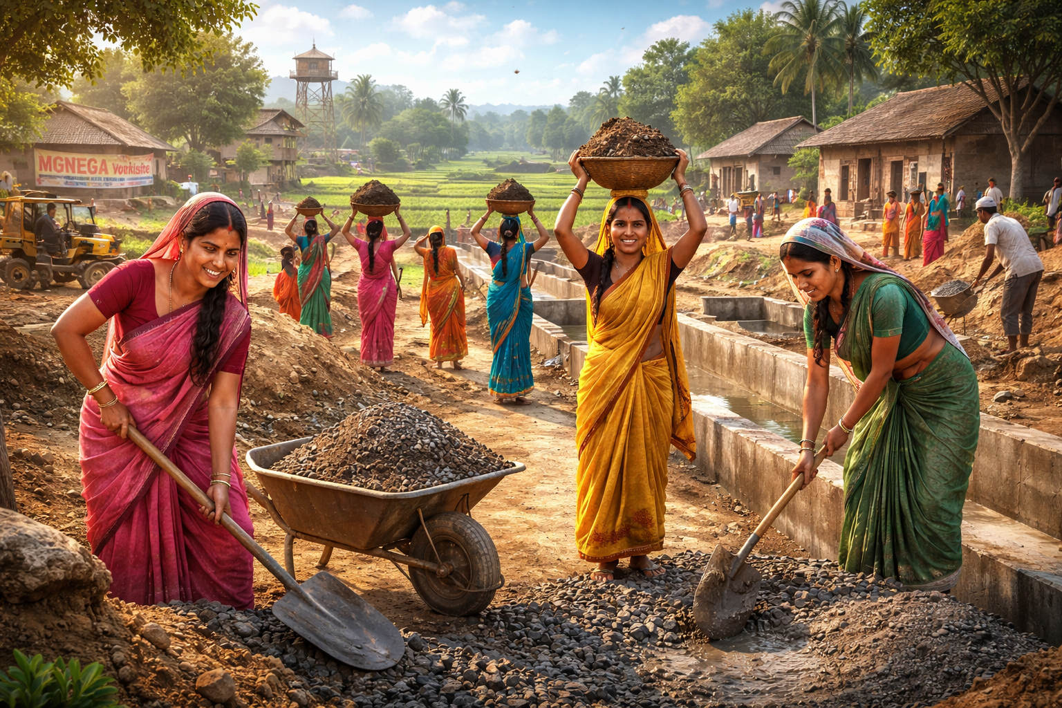 उत्तर प्रदेश में वित्तीय वर्ष 2025–26 के दौरान रोजगार गारंटी व्यवस्था के तहत 23 लाख से अधिक महिलाओं को रोजगार मिला है। महिला मेट्स, स्वयं सहायता समूहों की भागीदारी और समयबद्ध भुगतान ने ग्रामीण आजीविका को सशक्त किया है। इससे गांवों में आय के नए स्रोत बने हैं और पलायन पर प्रभावी रोक लगी है।