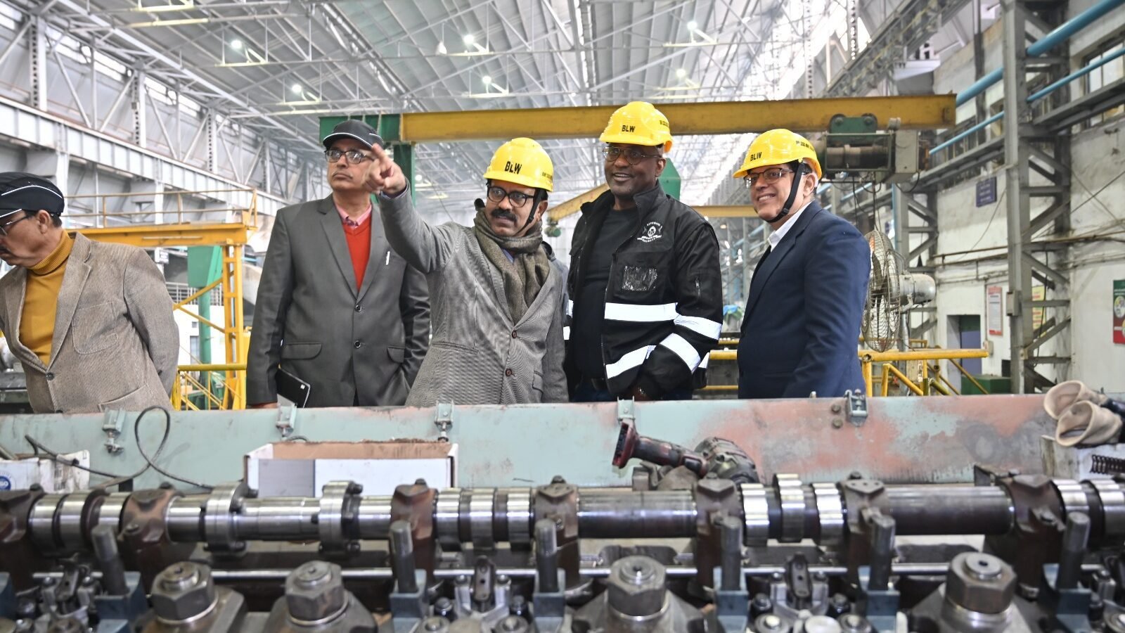 Banaras Rail Engine Factory, BLW Varanasi, Botswana Transport Minister Visit, Noah Salaka India Visit, Indian Locomotive Manufacturing, Make in India Railways, BLW Export Locomotives, Railway Factory Varanasi