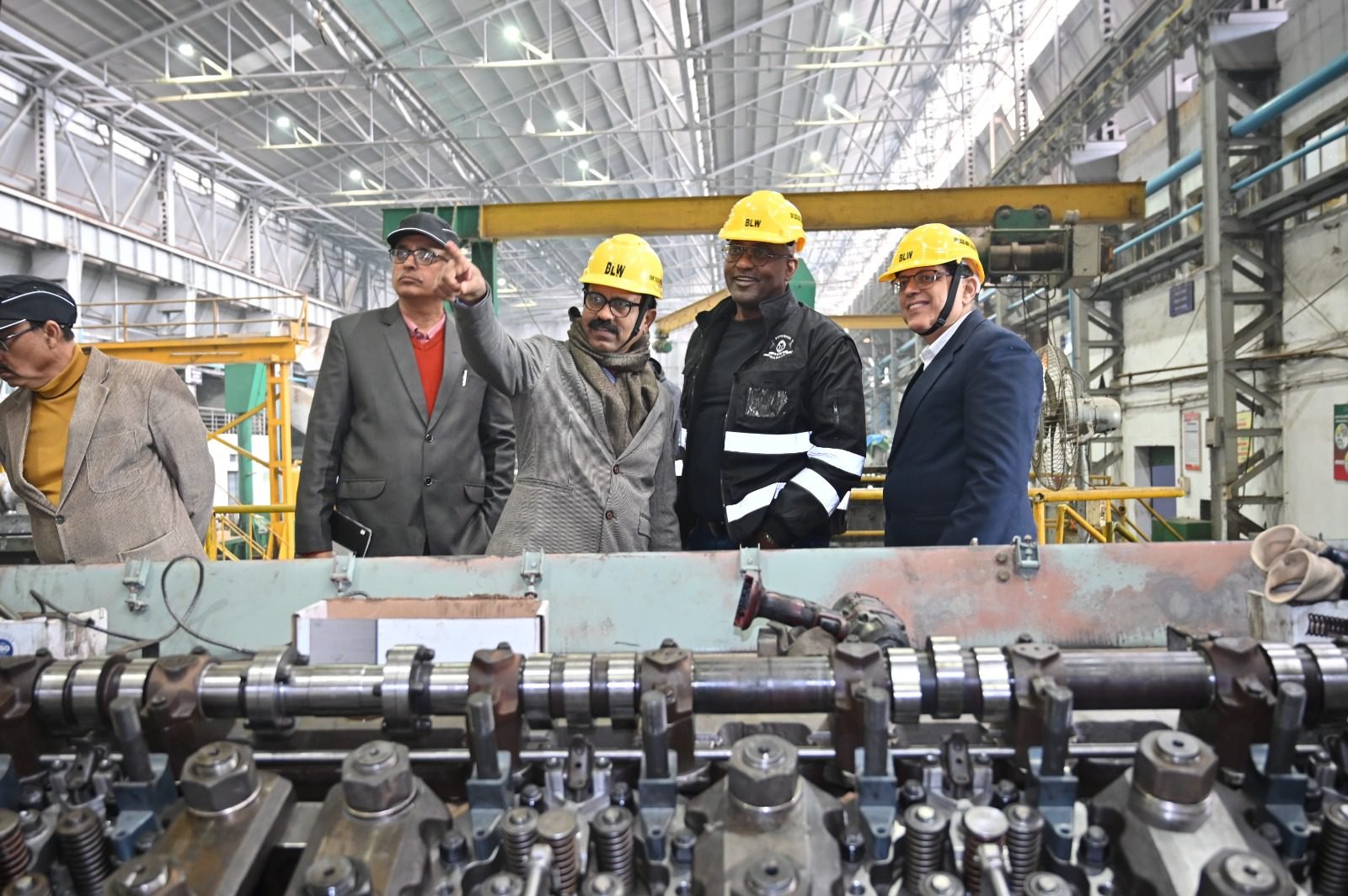 Banaras Rail Engine Factory, BLW Varanasi, Botswana Transport Minister Visit, Noah Salaka India Visit, Indian Locomotive Manufacturing, Make in India Railways, BLW Export Locomotives, Railway Factory Varanasi