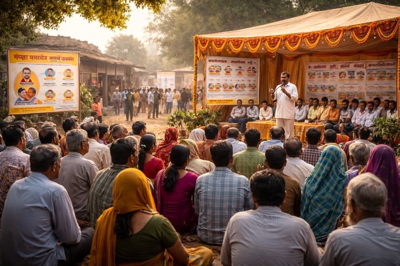 उत्तर प्रदेश में रोजगार को लेकर योगी आदित्यनाथ के विजन को साकार करने के लिए ‘विकसित भारत जी राम जी’ योजना के तहत व्यापक जनजागरूकता अभियान शुरू किया गया है। चौपालों, पोस्टर, बैनर और वाल पेंटिंग के जरिए गांव-गांव रोजगार, प्रशिक्षण और आजीविका योजनाओं की जानकारी दी जाएगी। सरकार का लक्ष्य है कि हर पात्र व्यक्ति तक सीधा लाभ पहुंचे और ग्रामीण अर्थव्यवस्था मजबूत हो।