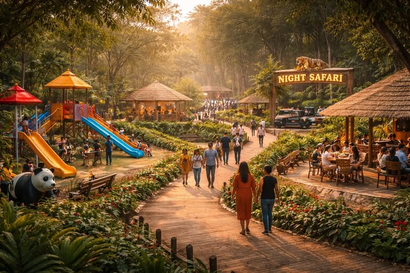 लखनऊ के कुकरैल वन क्षेत्र में योगी आदित्यनाथ के विजन के तहत ईको टूरिज्म को नई दिशा दी जा रही है। नाइट सफारी के साथ यूपी ईको टूरिज्म बोर्ड चिल्ड्रेन पार्क, प्ले स्टेशन, बांस की हट, नेचर वॉक ट्रेल, ओपन जिम, कैफेटेरिया, पार्किंग और शौचालय विकसित कर रहा है। दो करोड़ की लागत से तैयार हो रहीं ये सुविधाएं पर्यटन, रोजगार और राजस्व को बढ़ावा देंगी।