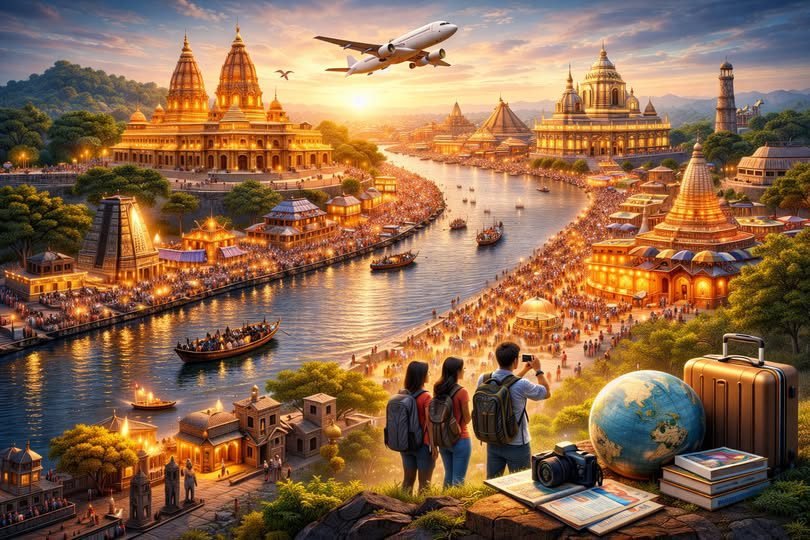 लखनऊ। मुख्यमंत्री योगी आदित्यनाथ के दूरदर्शी नेतृत्व में उत्तर प्रदेश पर्यटन ने वर्ष 2025 में ऐतिहासिक उपलब्धि दर्ज की है। धार्मिक, सांस्कृतिक और ऐतिहासिक स्थलों के कायाकल्प से प्रदेश घरेलू पर्यटन में देश में प्रथम और विदेशी पर्यटन में चौथे स्थान पर पहुंचा। महाकुंभ-2025, अयोध्या दीपोत्सव, काशी-मथुरा उत्सवों और 37 हजार करोड़ से अधिक के निवेश प्रस्तावों ने यूपी को वैश्विक पर्यटन मानचित्र पर मजबूती से स्थापित किया है।