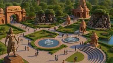 अयोध्या की आध्यात्मिक और सांस्कृतिक पहचान को और सशक्त करने के लिए योगी आदित्यनाथ सरकार द्वारा रामलला पार्क का निर्माण किया जा रहा है। अमृत 2.0 योजना के तहत 14 कोसी परिक्रमा मार्ग पर विकसित हो रहा यह पार्क भगवान श्रीराम के जीवन चरित्र को चार विशेष जोनों में जीवंत रूप में प्रस्तुत करेगा। आधुनिक सुविधाओं, ओपन एयर थियेटर, म्यूजिकल फाउंटेन और हरित क्षेत्र से सुसज्जित यह पार्क धार्मिक पर्यटन को नई दिशा देगा। राम मंदिर में बढ़ते श्रद्धालुओं की संख्या के बीच रामलला पार्क अयोध्या को विश्वस्तरीय तीर्थ स्थल के रूप में स्थापित करने में अहम भूमिका निभाएगा।