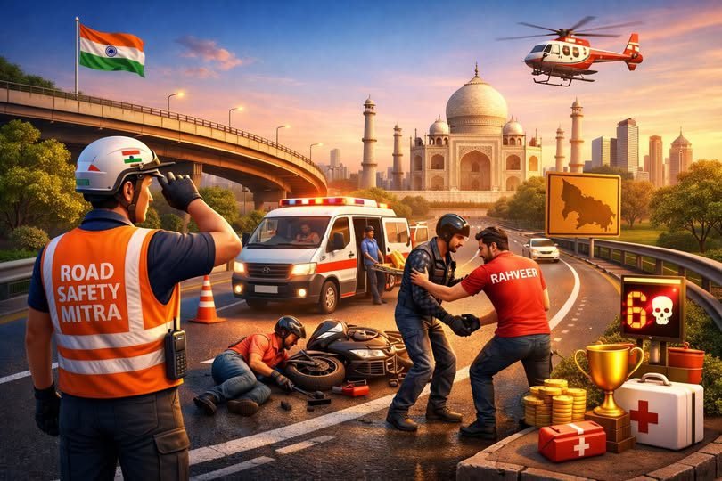 उत्तर प्रदेश में सड़क दुर्घटनाओं पर प्रभावी नियंत्रण और जन-जागरूकता बढ़ाने के लिए ‘सड़क सुरक्षा मित्र’ कार्यक्रम और ‘राहवीर’ योजना को तेज किया गया है। 28 जनपदों में सक्रिय सड़क सुरक्षा मित्र कार्यक्रम के तहत युवा स्वयंसेवकों को प्रशिक्षण दिया जा रहा है। वहीं ‘राहवीर’ योजना गोल्डन आवर में पीड़ितों को अस्पताल पहुंचाने पर प्रोत्साहन देती है। इन पहलों से हादसों में कमी और जीवन रक्षा को बल मिलेगा।