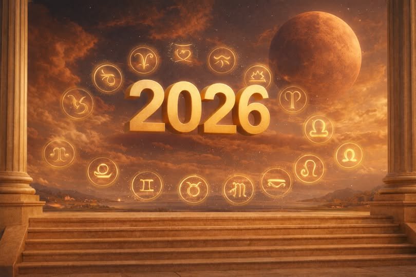 वर्ष 2026 ग्रहों की चाल के लिहाज़ से बेहद निर्णायक माना जा रहा है। शनि, गुरु, राहु और केतु के विशेष गोचर का प्रभाव सभी 12 राशियों पर अलग-अलग रूप में देखने को मिलेगा। कुछ राशियों के लिए यह साल करियर में बड़ी छलांग और आर्थिक मजबूती लेकर आएगा, वहीं कुछ को धैर्य, स्वास्थ्य और रिश्तों में संतुलन बनाए रखना होगा। सूर्य और चंद्र राशि के आधार पर तैयार यह वार्षिक राशिफल 2026 आपको पूरे वर्ष की संभावनाओं, सावधानियों और अवसरों की स्पष्ट दिशा देता है। नया साल आपके लिए क्या संदेश लाया है - जानना अब बेहद जरूरी हो गया है।