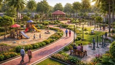 देवरिया जिले के भलुअनी नगर पंचायत के वार्ड संख्या-9 शहीद रामपाल सिंह नगर में करीब ₹40 लाख की लागत से पार्क का निर्माण किया जा रहा है। पार्क बनने से वार्डवासियों को टहलने, घूमने और बच्चों को खेलने की सुविधा मिलेगी। स्थानीय लोगों ने नगर पंचायत अध्यक्ष देवेश कुमार, ईओ अमिताभ मणि त्रिपाठी और सभासद विक्रम सिंह का आभार जताया।