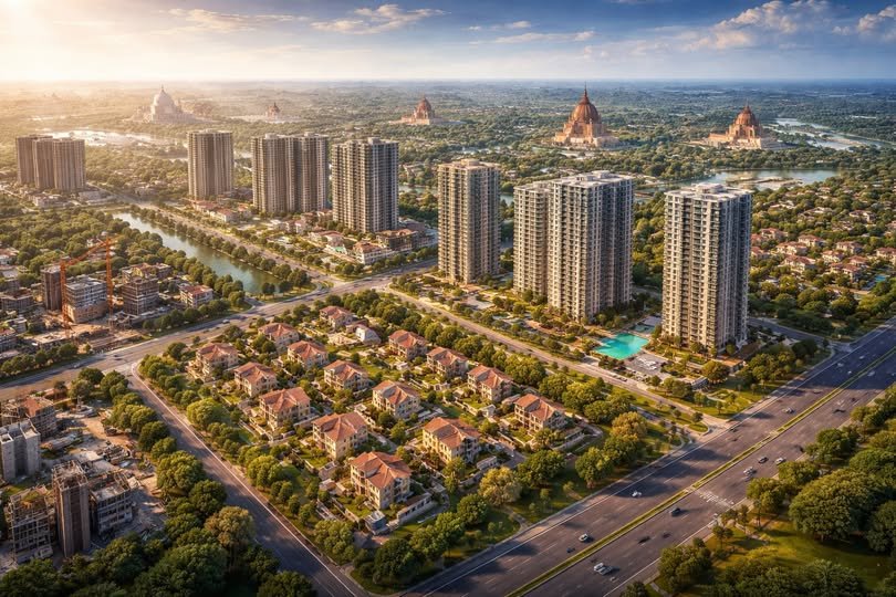 मुख्यमंत्री योगी आदित्यनाथ के नेतृत्व में लागू नई टाउनशिप नीति का असर उत्तर प्रदेश के रियल एस्टेट सेक्टर में साफ दिख रहा है। उत्तर प्रदेश रियल एस्टेट विनियामक प्राधिकरण की रिपोर्ट के अनुसार वर्ष 2025 में 68,328 करोड़ रुपये का निवेश हुआ, जो 2024 से 53.5% अधिक है। 309 नई परियोजनाओं का पंजीकरण निवेशकों के बढ़ते भरोसे को दर्शाता है।