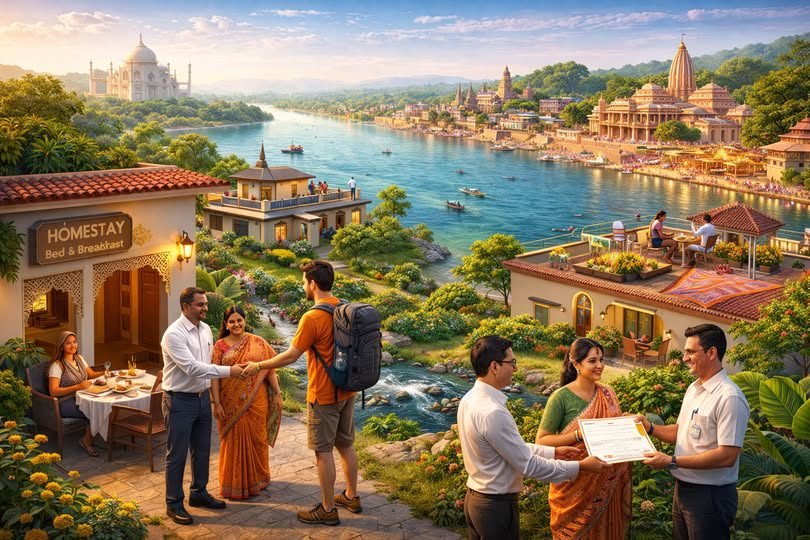 उत्तर प्रदेश में पर्यटन सुविधाओं के विस्तार और स्थानीय रोजगार को बढ़ावा देने के लिए यूपी टूरिज्म 14 से 30 जनवरी तक होम स्टे व ब्रेड एंड ब्रेकफास्ट योजना पर विशेष जागरूकता अभियान चलाएगा। मुख्यमंत्री योगी आदित्यनाथ की मंशा के अनुरूप इस अभियान में योग्य आवेदकों को तुरंत रजिस्ट्रेशन सर्टिफिकेट दिया जाएगा। इससे पर्यटन को मजबूती और स्थानीय लोगों को अतिरिक्त आय के अवसर मिलेंगे।