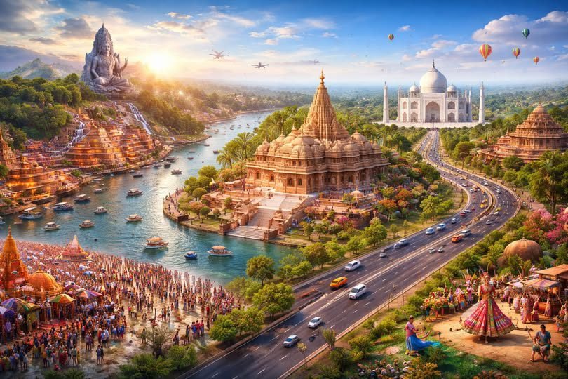 मुख्यमंत्री योगी आदित्यनाथ के नेतृत्व में उत्तर प्रदेश पर्यटन के क्षेत्र में नई ऊंचाइयों पर पहुंच गया है। पर्यटन नीति-2022, बेहतर कनेक्टिविटी और विश्वस्तरीय सुविधाओं से 2025 में प्रदेश में 137 करोड़ से अधिक घरेलू और 3.66 लाख विदेशी पर्यटक पहुंचे। महाकुंभ-2025, दीपोत्सव, देव दीपावली और सांस्कृतिक आयोजनों ने यूपी को वैश्विक पर्यटन केंद्र के रूप में स्थापित किया है।