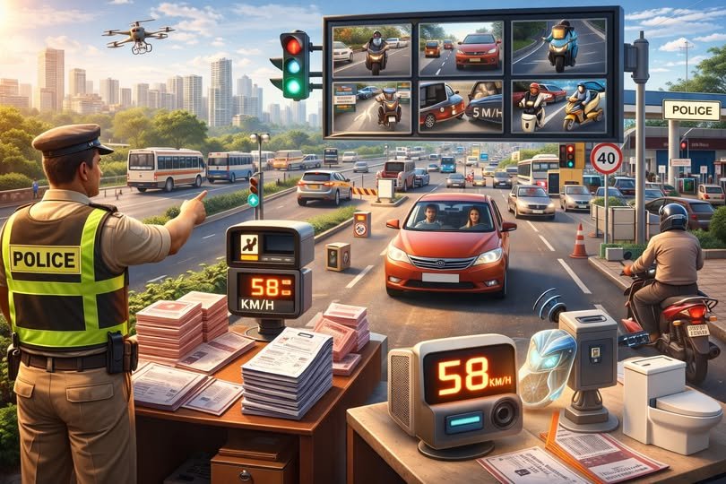 मुख्यमंत्री योगी आदित्यनाथ के मार्गदर्शन में यूपी परिवहन विभाग के सड़क सुरक्षा और जागरूकता अभियानों का असर साफ दिखा है। वर्ष 2025 में ट्रैफिक नियम उल्लंघन के चालान पिछले वर्ष की तुलना में करीब चार लाख कम हुए। ओवरस्पीडिंग जैसे मामलों में उल्लेखनीय गिरावट दर्ज की गई है। वर्ष 2026 में राष्ट्रीय सड़क सुरक्षा माह से डिजिटल निगरानी, सघन चेकिंग और “नो हेल्मेट, नो फ्यूल” जैसे अभियानों को और तेज किया जाएगा।