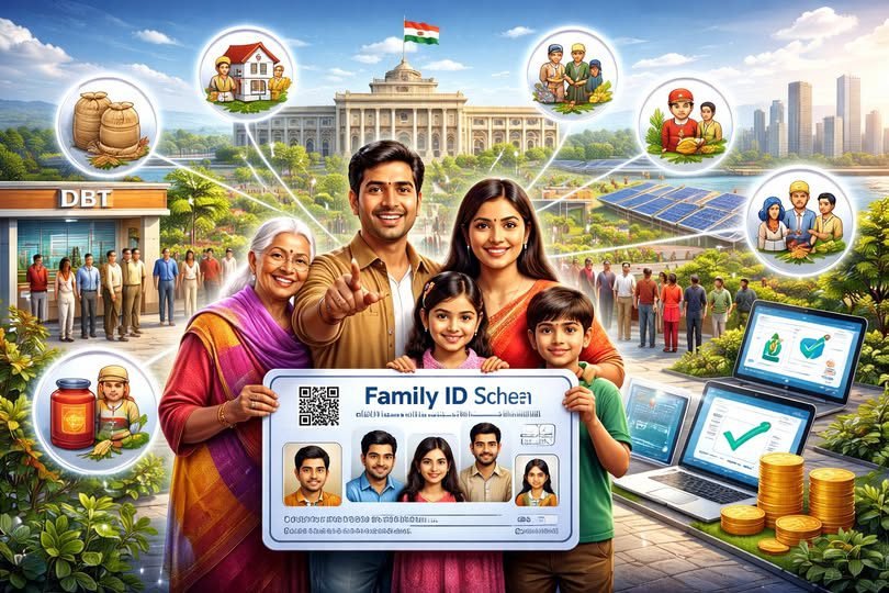 उत्तर प्रदेश में योगी आदित्यनाथ सरकार की फैमिली आईडी व्यवस्था ने जनकल्याणकारी योजनाओं की तस्वीर बदल दी है। 12 अंकों की इस यूनिक आईडी से 98 केंद्र व राज्य योजनाएं जुड़ चुकी हैं, जिससे 15 करोड़ से अधिक लाभार्थियों को सीधा DBT लाभ मिल रहा है। एक परिवार–एक पहचान के सिद्धांत से पारदर्शिता बढ़ी है, फर्जीवाड़ा रुका है और गरीब-वंचित वर्ग तक सरकारी सहायता तेजी से पहुंच रही है।