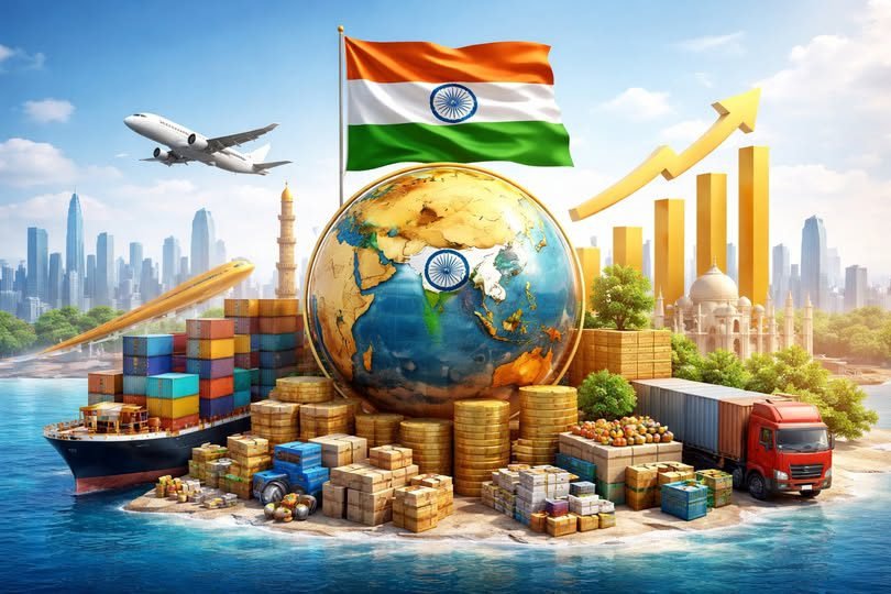 भारत का कुल निर्यात चालू वित्त वर्ष 2025-26 में 860 अरब डॉलर तक पहुंचने की उम्मीद है। वाणिज्य सचिव राजेश अग्रवाल ने कहा कि सेवा क्षेत्र निर्यात की मुख्य ताकत बना हुआ है और वस्तु निर्यात में भी सकारात्मक वृद्धि जारी है। अप्रैल-जनवरी अवधि में कुल निर्यात 720.76 अरब डॉलर रहा, जो पिछले वर्ष से 6.15 प्रतिशत अधिक है। इंजीनियरिंग, पेट्रोलियम, समुद्री उत्पाद और डेयरी निर्यात में उल्लेखनीय वृद्धि दर्ज की गई है, जिससे निर्यात को मजबूती मिली है।