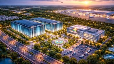 यमुना एक्सप्रेसवे औद्योगिक क्षेत्र में ₹400 करोड़ के निवेश से हाइपरस्केल डेटा सेंटर स्थापित होगा, जिसकी क्षमता 7000 सर्वर रैक होगी। यह AI, क्लाउड और डिजिटल सेवाओं को मजबूती देगा। साथ ही इटली की सिम्प्लास्ट कंपनी ₹70 करोड़ से विनिर्माण इकाई स्थापित करेगी। इन परियोजनाओं से रोजगार, विदेशी निवेश और औद्योगिक विकास को बढ़ावा मिलेगा। नोएडा इंटरनेशनल एयरपोर्ट और मजबूत फाइबर नेटवर्क से क्षेत्र डिजिटल और औद्योगिक हब के रूप में उभरेगा।