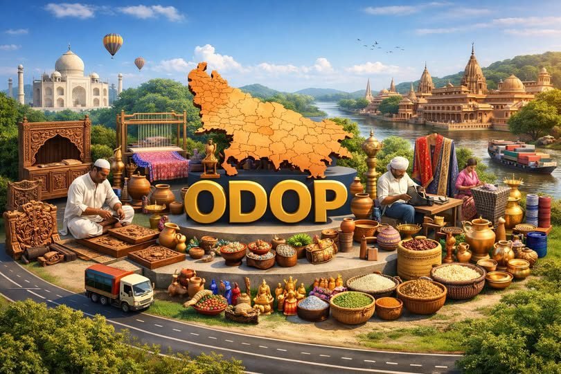 मुख्यमंत्री योगी आदित्यनाथ की ‘वन डिस्ट्रिक्ट वन प्रोडक्ट’ योजना ने उत्तर प्रदेश की पारंपरिक कारीगरी को नई पहचान दी है। अब तक 1.31 लाख कारीगरों को प्रशिक्षण व टूलकिट, 3.16 लाख रोजगार और निर्यात में उल्लेखनीय वृद्धि दर्ज हुई है। 79 उत्पादों को GI टैग मिलने से वैश्विक बाजार में ब्रांडिंग मजबूत हुई है।