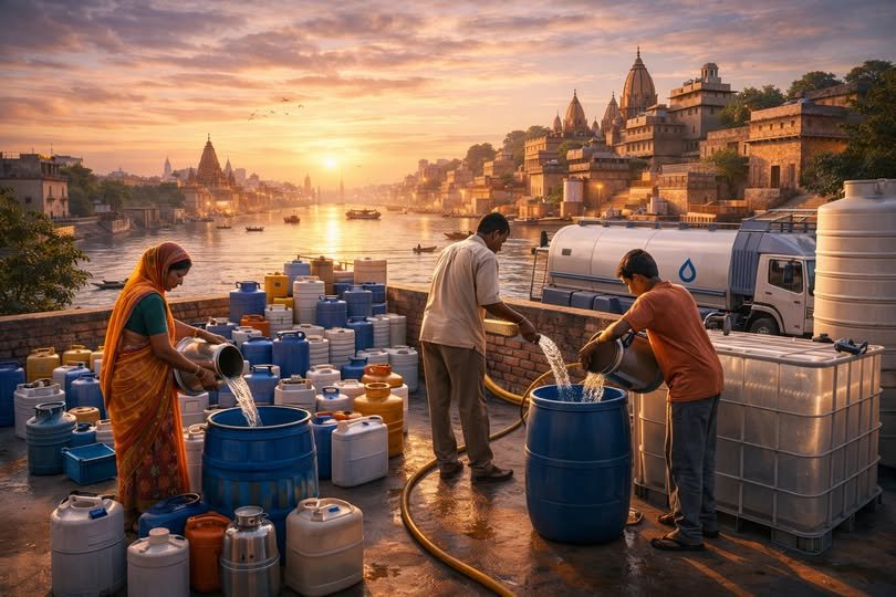 वाराणसी के भदैनी इन्टेकवेल पर 33 केवी और 11 केवी बिजली पैनलों की सर्विसिंग के कारण 22 फरवरी की शाम भेलूपुर जल संस्थान से जुड़े क्षेत्रों में जलापूर्ति बाधित रहेगी। जलकल विभाग ने नागरिकों से सुबह ही आवश्यक पानी का भंडारण करने की अपील की है। यह कार्य भविष्य में जलापूर्ति को सुचारू और सुरक्षित बनाए रखने के उद्देश्य से किया जा रहा है।