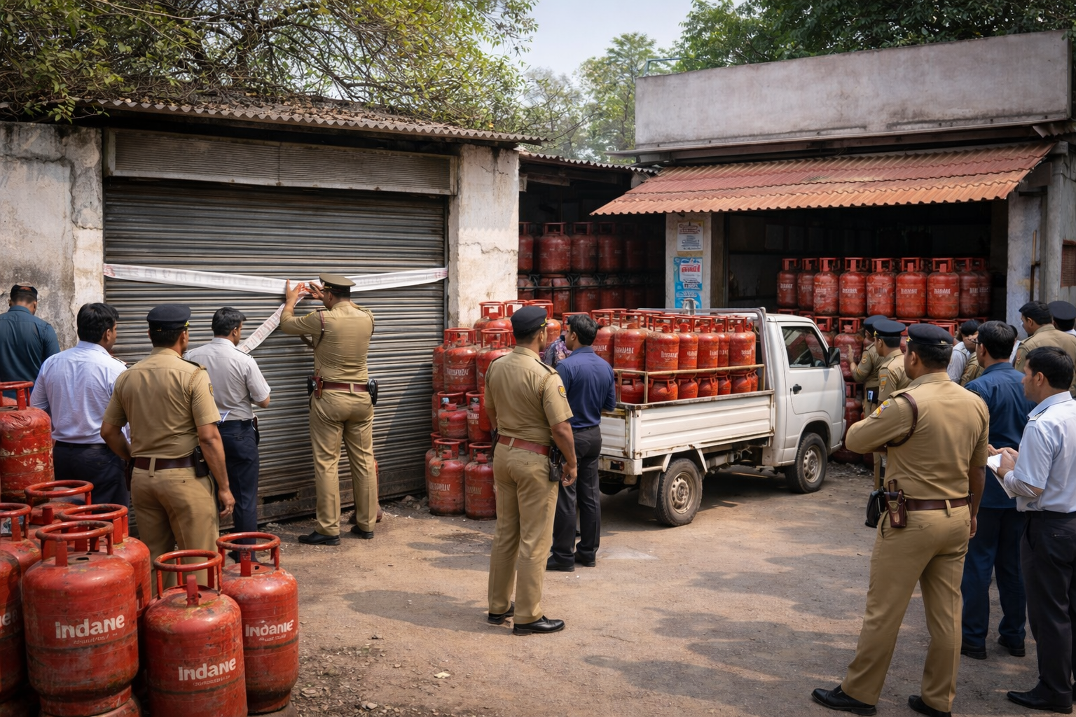 गोरखपुर में घरेलू गैस सिलेंडरों की कालाबाजारी और वितरण में अनियमितता की शिकायतों पर प्रशासन ने बड़ी कार्रवाई की है। कैम्पियरगंज तहसील के पीपीगंज स्थित आशीष इंडेन गैस सर्विस के गोदाम को जांच में अभिलेख न प्रस्तुत करने और गड़बड़ी मिलने पर सीज कर दिया गया। वहीं नौसड़ स्थित कन्हैया इंडेन गैस सर्विस के वाहन से 31 सिलेंडर पकड़े जाने के बाद एजेंसी पर भी एफआईआर की कार्रवाई शुरू हुई है। दोनों मामलों में आवश्यक वस्तु अधिनियम 1955 की धारा 3/7 के तहत कार्रवाई की जा रही है।