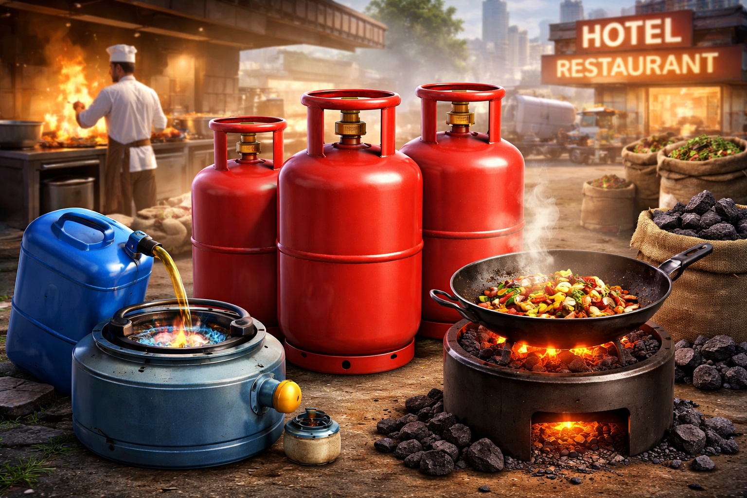 पश्चिम एशिया में जारी संकट को देखते हुए केंद्र सरकार ने एलपीजी पर दबाव कम करने के लिए कई अहम फैसले लिए हैं। सरकार ने होटल और रेस्तरां को अस्थायी रूप से केरोसिन, कोयला और अन्य वैकल्पिक ईंधन इस्तेमाल करने की अनुमति देने की प्रक्रिया शुरू की है। साथ ही ग्रामीण क्षेत्रों में रसोई गैस सिलेंडर की बुकिंग अब 45 दिन के अंतराल पर ही हो सकेगी। सरकार ने भरोसा दिलाया है कि देश में गैस, पेट्रोल और डीजल की आपूर्ति सामान्य बनी हुई है।