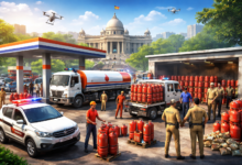 उत्तर प्रदेश सरकार ने पेट्रोल, डीजल और एलपीजी की निर्बाध आपूर्ति सुनिश्चित करने के लिए प्रदेशभर में कड़ी निगरानी और छापेमारी अभियान शुरू किया है। 1,483 स्थानों पर निरीक्षण में 24 एफआईआर दर्ज हुईं और 6 लोगों को गिरफ्तार किया गया। सरकार ने उपभोक्ताओं को समय पर एलपीजी रिफिल उपलब्ध कराने और कालाबाजारी रोकने के लिए 24 घंटे कंट्रोल रूम भी सक्रिय किए हैं।