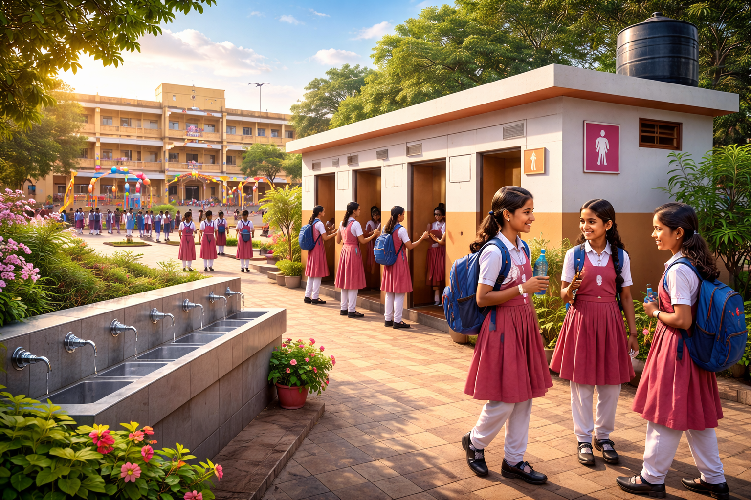 अंतरराष्ट्रीय महिला दिवस से पहले उत्तर प्रदेश सरकार ने 42 जिलों के सरकारी विद्यालयों में शौचालयों को पूर्ण रूप से क्रियाशील बनाने का अभियान शुरू किया है। मुख्यमंत्री योगी आदित्यनाथ के निर्देश पर स्वच्छता, जल, बिजली और सुरक्षा व्यवस्था सुनिश्चित की जा रही है। ‘प्रेरणा पोर्टल’ के माध्यम से रियल-टाइम मॉनिटरिंग होगी। लक्ष्य है-बालिकाओं की उपस्थिति बढ़ाना और ड्रॉपआउट कम करना।