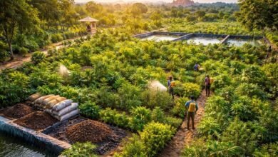 वाराणसी के डोमरी (सूजाबाद) क्षेत्र में 2.51 लाख पौधों के साथ विकसित हो रहा शहरी वन वैज्ञानिक पद्धति से तैयार किया जा रहा है। मियावाकी तकनीक, 350 टन जैविक मिश्रण और हर माह 35,000 लीटर जीवामृत के उपयोग से मिट्टी की उर्वरता बढ़ाई जा रही है। यह परियोजना काशी को भविष्य का ‘ऑक्सीजन हब’ बनाने की दिशा में अहम कदम है।