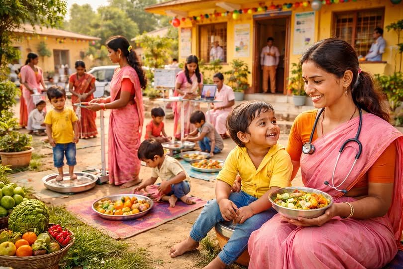 लखनऊ में मुख्यमंत्री योगी आदित्यनाथ के नेतृत्व में ‘संभव अभियान’ कुपोषण के खिलाफ प्रभावी पहल साबित हुआ है। 1.7 करोड़ बच्चों की स्क्रीनिंग और 2.5 लाख कुपोषित बच्चों के पंजीकरण के साथ 81% सैम बच्चे सामान्य श्रेणी में लौटे हैं। आंगनबाड़ी केंद्रों और तकनीक आधारित मॉनिटरिंग से पोषण प्रबंधन को नई मजबूती मिली है।