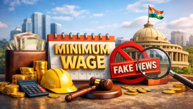 सोशल मीडिया पर श्रमिकों का न्यूनतम वेतन ₹20,000 तय होने की खबर को उत्तर प्रदेश सरकार ने भ्रामक बताया है। सरकार ने स्पष्ट किया कि नई श्रम संहिता के तहत फ्लोर वेज तय करने की प्रक्रिया जारी है। फिलहाल राज्य में पूर्व निर्धारित वेतन दरें ही लागू हैं और किसी भी नई घोषणा की पुष्टि आधिकारिक स्रोतों से ही करें।