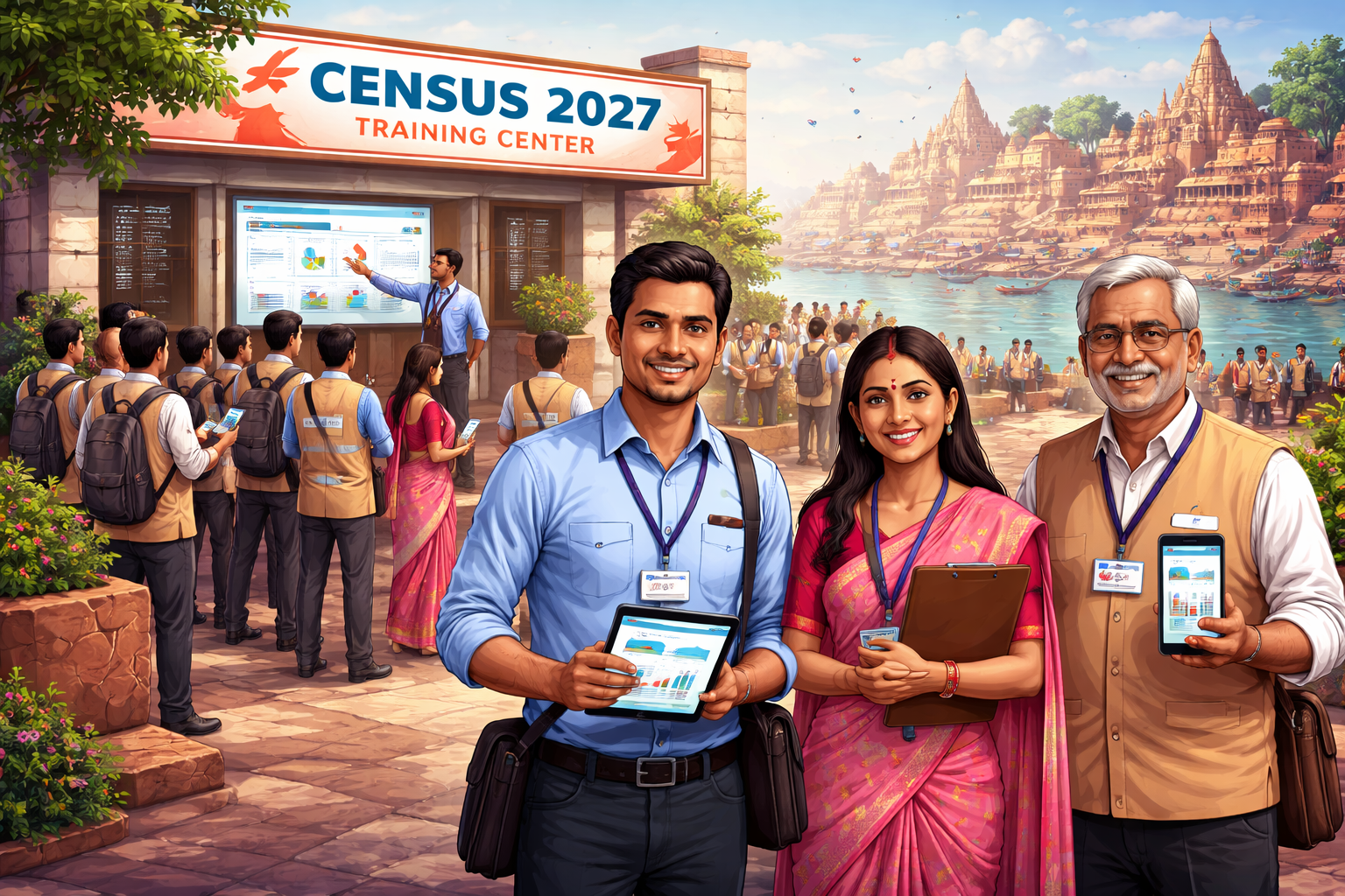 वाराणसी में जनगणना 2027 को लेकर तैयारियां तेज हो गई हैं। 16 अप्रैल से 11 केंद्रों पर प्रगणकों और सुपरवाइजरों का प्रशिक्षण शुरू होगा। कुल 3117 प्रगणक और 523 सुपरवाइजर नियुक्त किए गए हैं। इस बार जनगणना डिजिटल माध्यम से होगी, जिसमें एचएलओ मोबाइल ऐप के जरिए 33 बिंदुओं पर डेटा संग्रह किया जाएगा। अनुपस्थिति पर सख्त कार्रवाई होगी।