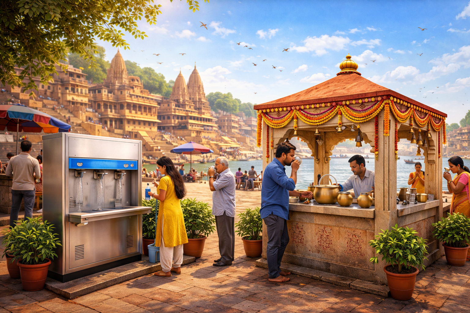 भीषण गर्मी और लू के प्रकोप के बीच वाराणसी नगर निगम ने शहरवासियों को बड़ी राहत दी है। शहर के विभिन्न प्रमुख स्थानों पर 17 वाटर कूलर और 22 प्याऊ स्थापित किए गए हैं, जहां ठंडा और शुद्ध पेयजल उपलब्ध कराया जा रहा है। निगम के अनुसार, जरूरत पड़ने पर इन सुविधाओं का विस्तार भी किया जाएगा।