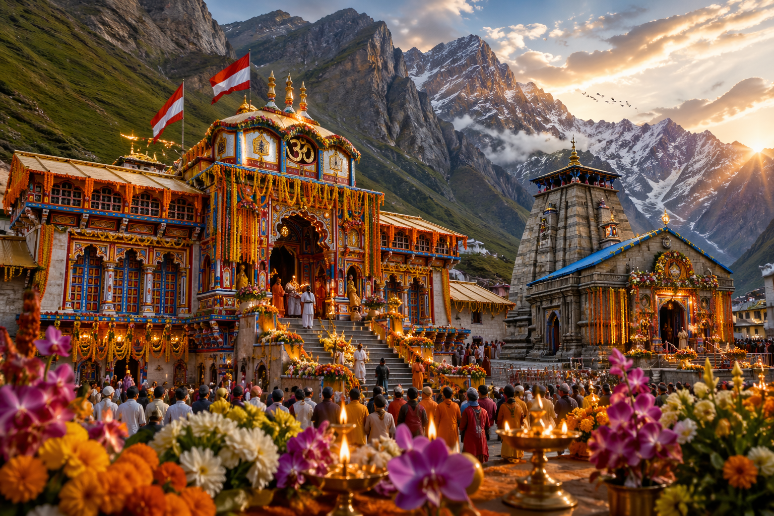 श्री बदरीनाथ धाम और तुंगनाथ मंदिर के कपाट विधिवत पूजा-अर्चना के साथ श्रद्धालुओं के लिए खोल दिए गए। मुख्यमंत्री पुष्कर सिंह धामी ने प्रधानमंत्री नरेन्द्र मोदी की ओर से प्रथम पूजा की। धामों में भव्य सजावट और श्रद्धालुओं की भारी भीड़ देखने को मिली। इसके साथ ही उत्तराखंड में चारधाम यात्रा का शुभारंभ हो गया।