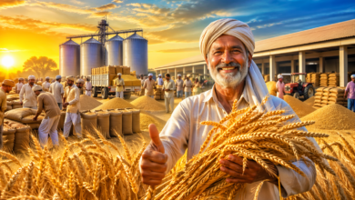 लखनऊ में किसानों को बड़ी राहत देते हुए सरकार ने बेमौसम बारिश से प्रभावित गेहूं की MSP पर खरीद का फैसला किया है। अब 70% तक चमकविहीन और 20% तक सिकुड़ा गेहूं बिना कटौती खरीदा जाएगा। बिना सत्यापन वाले किसानों से भी खरीद होगी और प्रक्रिया 15 जून तक जारी रहेगी।