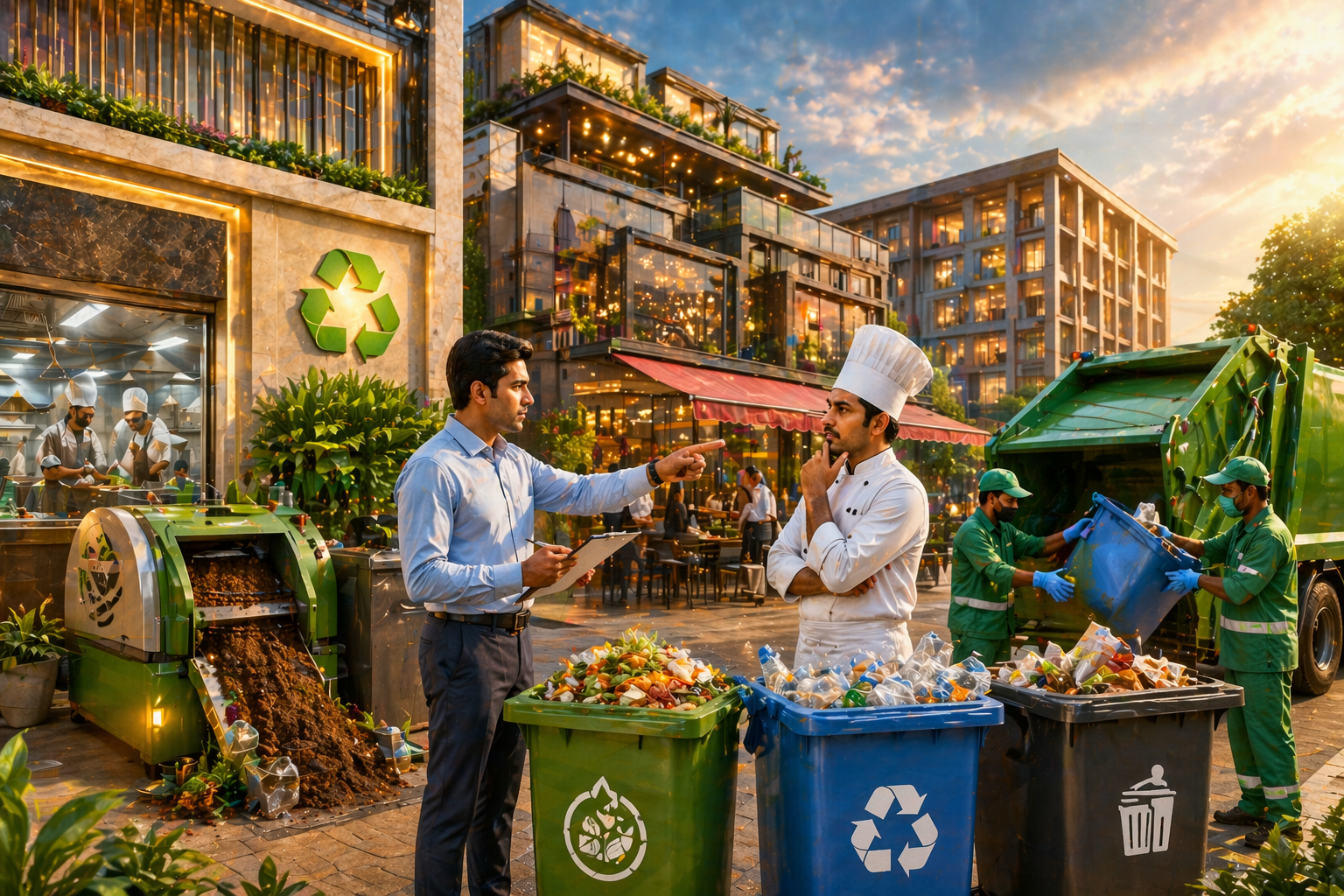 वाराणसी में नगर निगम ने 490 होटल और रेस्टोरेंट को नोटिस जारी कर तीन दिन में कचरा निस्तारण व्यवस्था सुनिश्चित करने का अंतिम मौका दिया है। ठोस अपशिष्ट प्रबंधन नियम 2026 के तहत ऑन-साइट प्रोसेसिंग अनिवार्य है। नियम न मानने पर सख्त कार्रवाई होगी। चार होटल पहले ही वर्मी कंपोस्ट बनाकर उदाहरण पेश कर चुके हैं।