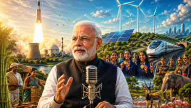 प्रधानमंत्री नरेन्द्र मोदी ने ‘मन की बात’ में भारत की बड़ी उपलब्धियों को साझा किया। तमिलनाडु के कलपक्कम परमाणु संयंत्र में फास्ट ब्रीडर रिएक्टर की सफलता को ऐतिहासिक बताया। पवन ऊर्जा में भारत चौथे स्थान पर पहुंचा। पर्यावरण संरक्षण, डिजिटल जनगणना और बांस उद्योग की प्रगति पर भी जोर दिया। साथ ही European Girls Mathematical Olympiad में भारतीय बेटियों की उपलब्धि को देश के लिए गर्व का क्षण बताया।