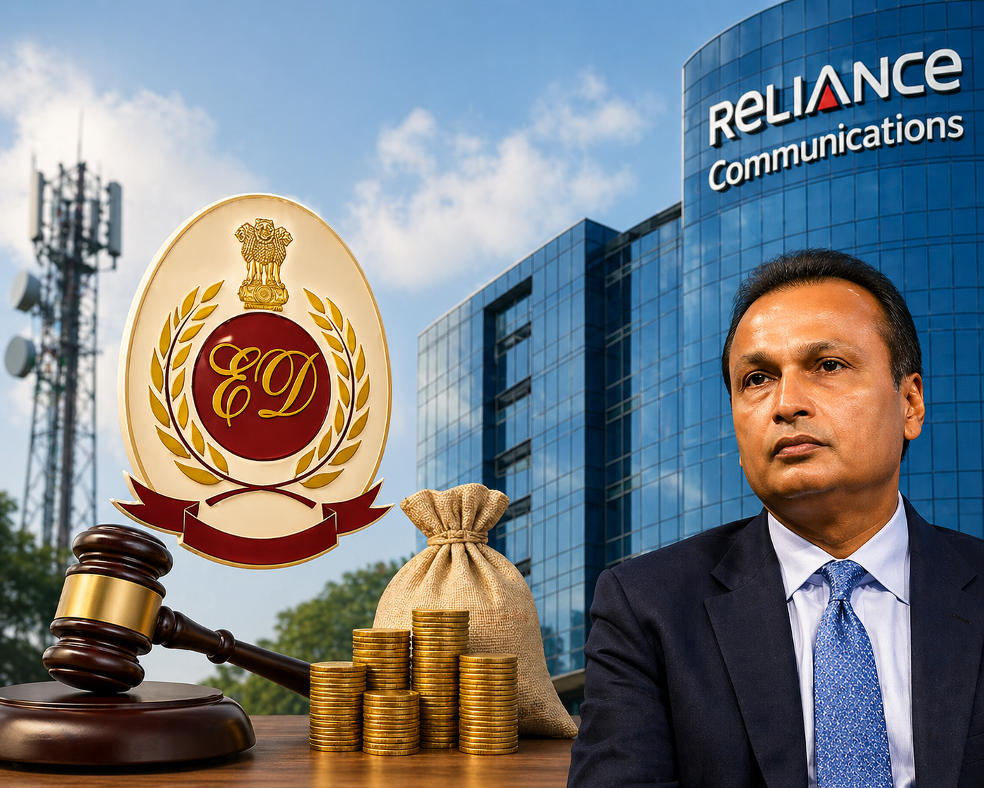 नई दिल्ली में प्रवर्तन निदेशालय ने रिलायंस कम्युनिकेशंस (आरकॉम) से जुड़े बैंक धोखाधड़ी मामले में 3,034.90 करोड़ रुपये की संपत्तियां कुर्क की हैं। इस कार्रवाई के साथ रिलायंस अनिल अंबानी समूह से जुड़े मामलों में कुल कुर्की 19,344 करोड़ रुपये से अधिक हो गई है। जांच में मुंबई, खंडाला और साणंद की संपत्तियों के साथ शेयर भी शामिल हैं। ईडी ने कहा कि यह कदम सार्वजनिक धन की सुरक्षा और बैंकों की वसूली सुनिश्चित करने के लिए उठाया गया है। मामले की जांच जारी है।