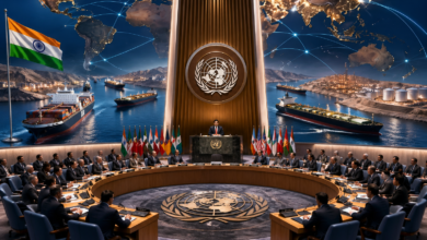 न्यूयॉर्क में संयुक्त राष्ट्र सुरक्षा परिषद की खुली बहस में भारत ने होर्मुज जलडमरूमध्य में सुरक्षित और निर्बाध समुद्री आवागमन बहाल करने की मांग की। भारतीय प्रतिनिधि योजना पटेल ने हालिया हमलों को वैश्विक शांति, ऊर्जा आपूर्ति और आर्थिक स्थिरता के लिए खतरा बताया। भारत ने अंतरराष्ट्रीय कानून के पालन, समुद्री सुरक्षा मजबूत करने, आपूर्ति श्रृंखलाओं की रक्षा और नाविकों की सुरक्षा सुनिश्चित करने पर जोर दिया। साथ ही वैश्विक सहयोग बढ़ाने और समुद्री निगरानी तंत्र को सशक्त बनाने का आह्वान किया।