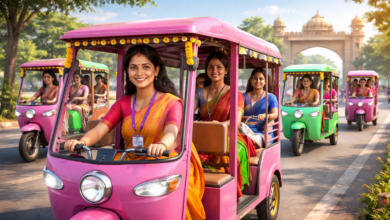 उत्तर प्रदेश में योगी सरकार ने ‘सेफ मोबिलिटी प्रोग्राम’ के जरिए महिला सुरक्षा और सशक्तीकरण को बढ़ावा दिया है। स्वयं सहायता समूह की महिलाओं को ई-रिक्शा देकर रोजगार और सुरक्षित परिवहन की सुविधा दी जा रही है। कई जिलों में योजना शुरू हो चुकी है, जिससे महिलाओं की आय बढ़ रही है और ग्रामीण क्षेत्रों में नए अवसर बन रहे हैं।