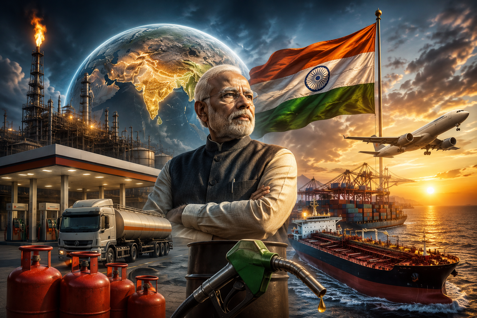 प्रधानमंत्री नरेन्द्र मोदी की ईंधन बचाने, सोना न खरीदने और विदेश यात्रा टालने की अपील के बाद देश में ईंधन संकट की चर्चा तेज हो गई। हालांकि सरकार ने साफ किया है कि भारत में पेट्रोल, डीजल, एलपीजी और कच्चे तेल की कोई कमी नहीं है। अधिकारियों के मुताबिक पश्चिम एशिया संकट और होर्मुज जलडमरूमध्य पर बढ़ते खतरे के कारण आर्थिक दबाव जरूर बढ़ा है, लेकिन देश में पर्याप्त स्टॉक उपलब्ध है। सरकार ने लोगों से अफवाहों से बचने और घबराहट में खरीदारी न करने की अपील की है।