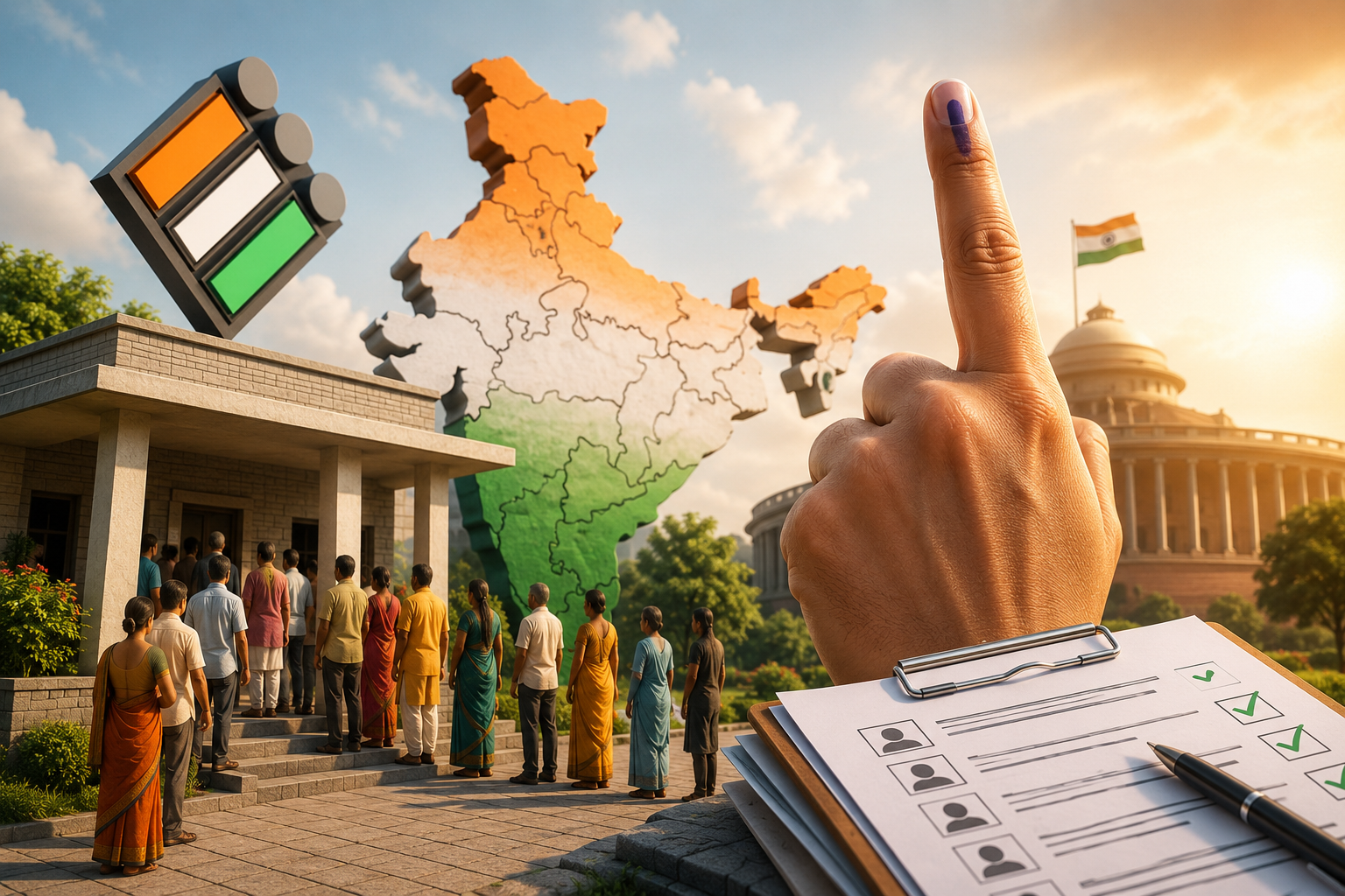 नयी दिल्ली में चुनाव आयोग ने विशेष गहन पुनरीक्षण (एसआईआर) के तीसरे चरण की घोषणा करते हुए बताया कि 16 राज्यों और 3 केंद्रशासित प्रदेशों में घर-घर मतदाता सत्यापन अभियान चलाया जाएगा। इस दौरान 3.94 लाख बीएलओ करीब 36.73 करोड़ मतदाताओं तक पहुंचेंगे। राजनीतिक दलों के 3.42 लाख बीएलए भी सहयोग करेंगे। आयोग के अनुसार यह अभियान पारदर्शिता और मतदाता सूची की शुद्धता सुनिश्चित करने के उद्देश्य से चरणबद्ध तरीके से संचालित किया जाएगा।