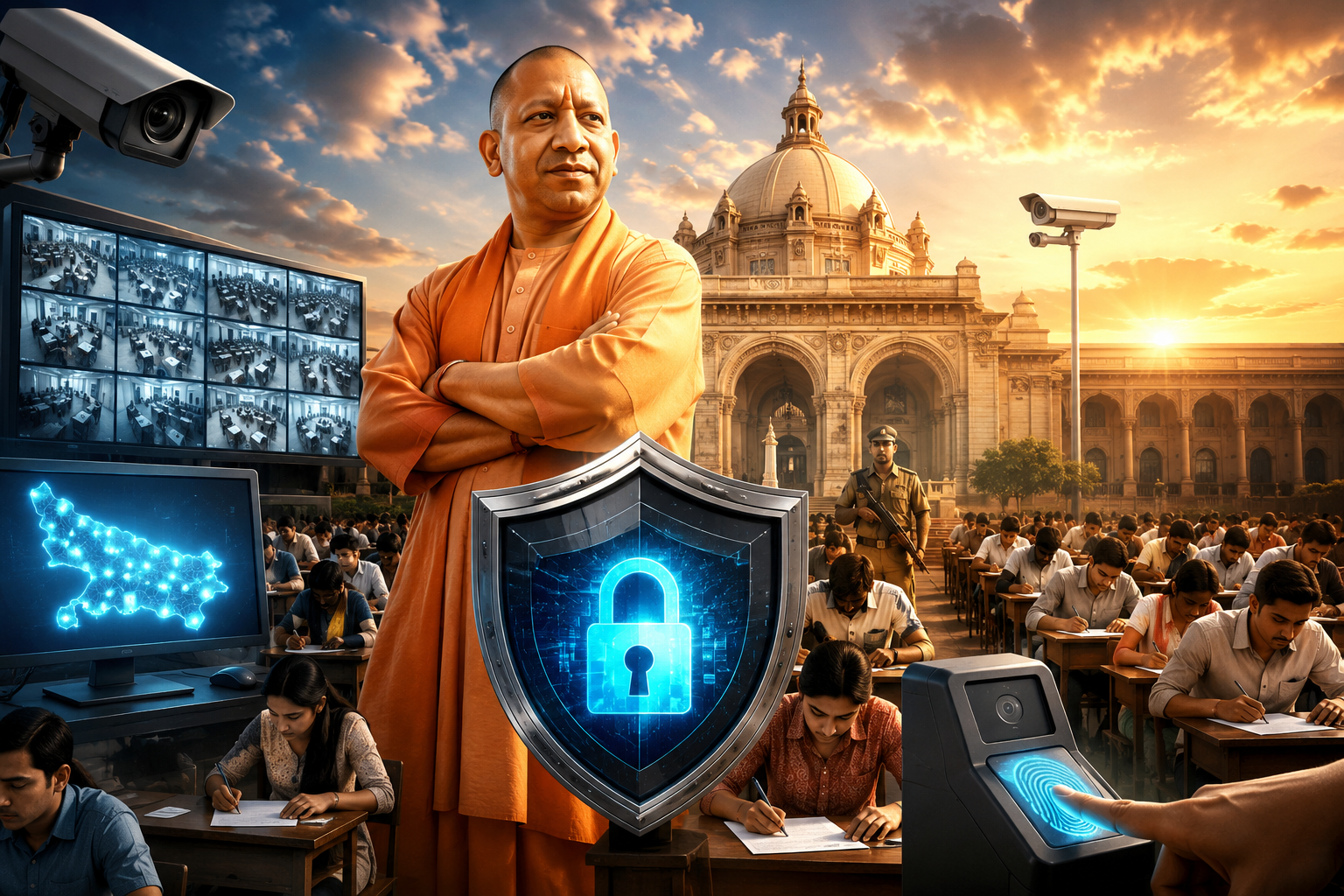 उत्तर प्रदेश में आयोजित लेखपाल मुख्य परीक्षा-2025 पूरी पारदर्शिता और सख्त सुरक्षा व्यवस्था के बीच सम्पन्न हुई। सोशल मीडिया पर पेपर लीक की अफवाह फैलाने की कोशिश हुई, लेकिन प्रशासन और आयोग की त्वरित जांच में मामला निराधार निकला। 44 जिलों के 861 केंद्रों पर 3 लाख से अधिक अभ्यर्थियों ने परीक्षा दी। AI निगरानी, बायोमैट्रिक सत्यापन और लाइव मॉनिटरिंग जैसी हाईटेक व्यवस्थाओं ने नकल माफियाओं की साजिश को पूरी तरह विफल कर दिया।