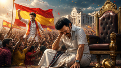 तमिलनाडु की राजनीति में बड़ा उलटफेर सामने आया है, जहां M. K. Stalin अपनी पारंपरिक कोलाथुर सीट से करीब 9 हजार वोटों से हार गए। उन्हें V. S. Babu ने शिकस्त दी, जो Vijay की पार्टी Tamilaga Vettri Kazhagam से उम्मीदवार थे। इस जीत के साथ टीवीके ने पहली बार चुनाव लड़ते हुए राज्य की राजनीति में बड़ा बदलाव लाते हुए द्रमुक और अन्नाद्रमुक को पीछे छोड़ दिया।
